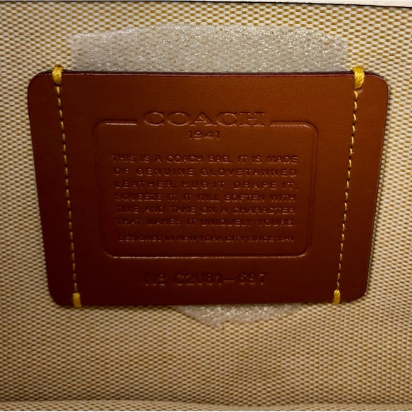 S⭕️LD‼️Coach 1941 Riley Top Handle 22 With Floral Applique Chalk - Picture 9 of 11